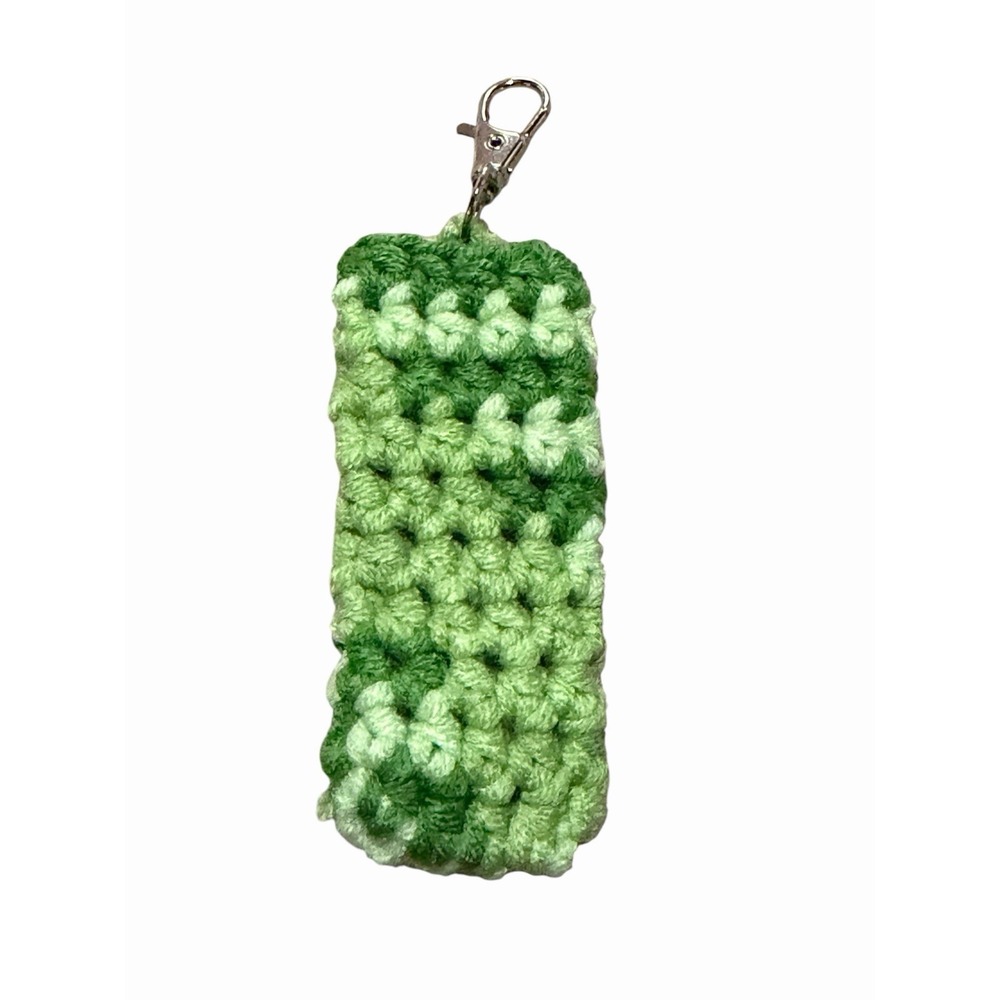 New Handmade Crochet Cozy Lighter Pen Marker Lip Product Holder Keychain